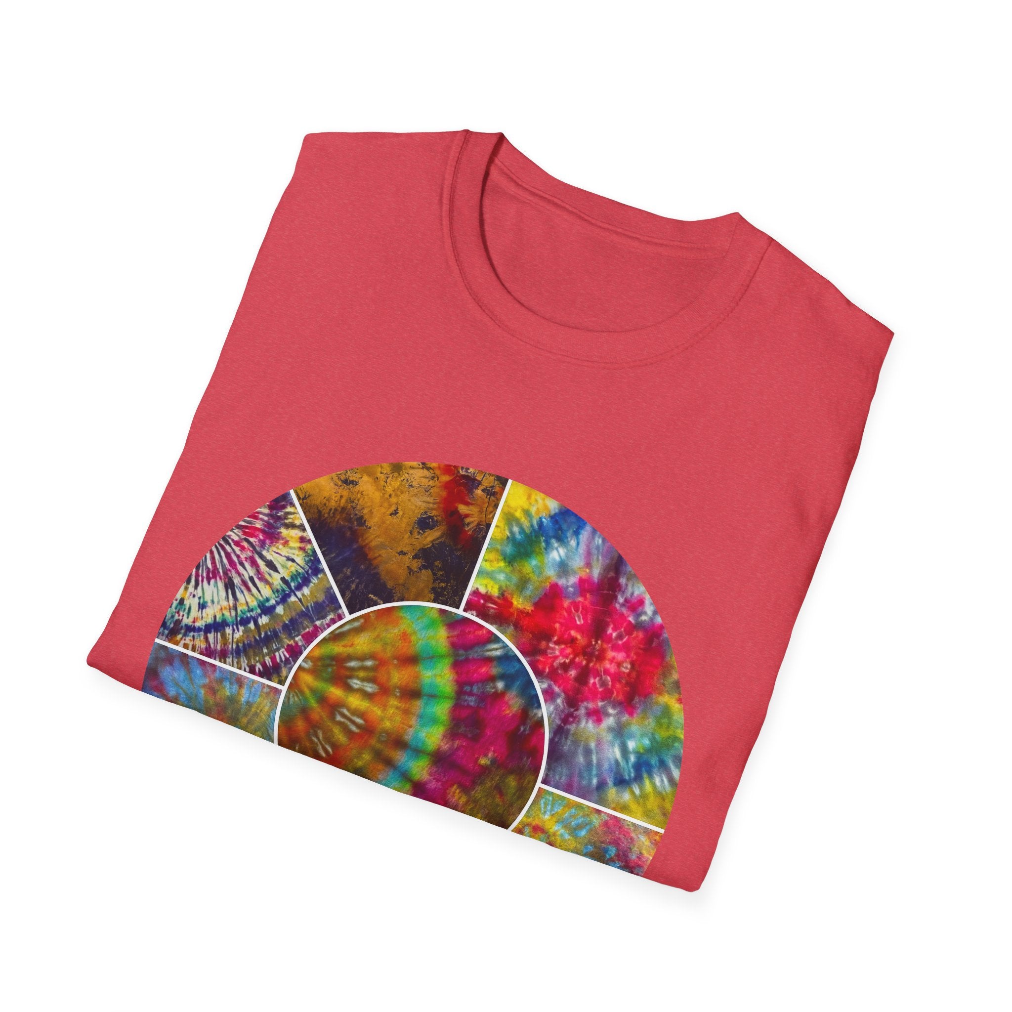 Synchronicity 2:  Colorful Tie-Dye Unisex T-Shirt, Boho Chic Tees, Summer Vibes Shirt, Festival Wear, Gift for Friends, Relaxed Fit Tops