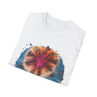 SAND DOLLAR DREAM: Ocean inspired Vibrant Tie-Dye Unisex T-Shirt, Boho Tee, Summer Shirt, Festival Wear, Unique Gift for Music Lovers
