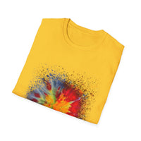Supersonic 2:  Vibrant Splash Art Unisex T-Shirt, Colorful Tee, Casual Wear, Festival Shirt, Graphic Tee, Gift for Art Lovers
