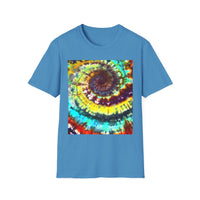 GIDEON: Vibrant swirl Tie-Dye T-Shirt for Festivals, Casual Wear, Spiritual Retreats, Gifts for Friends, Summer Style Essentials