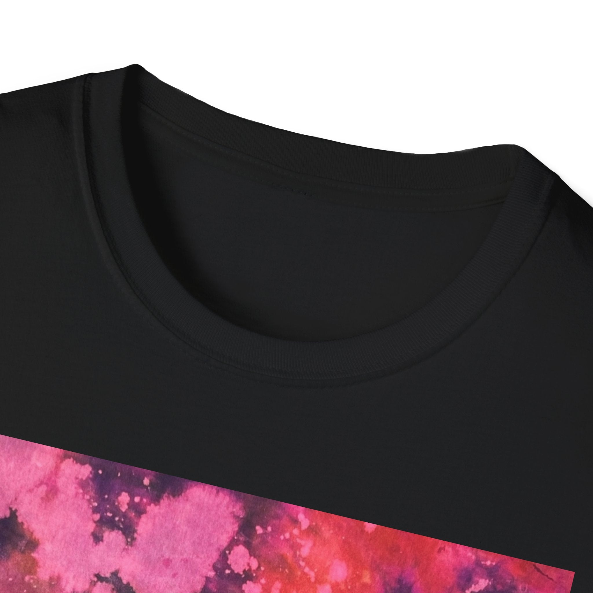 MAGENTA MADNESS;  Smash style, Vibrant Tie-Dye T-Shirt, Unisex Softstyle Tee for Festivals, Summer Vibes, Gifts for Friends, Casual Wear, Easy Fashion