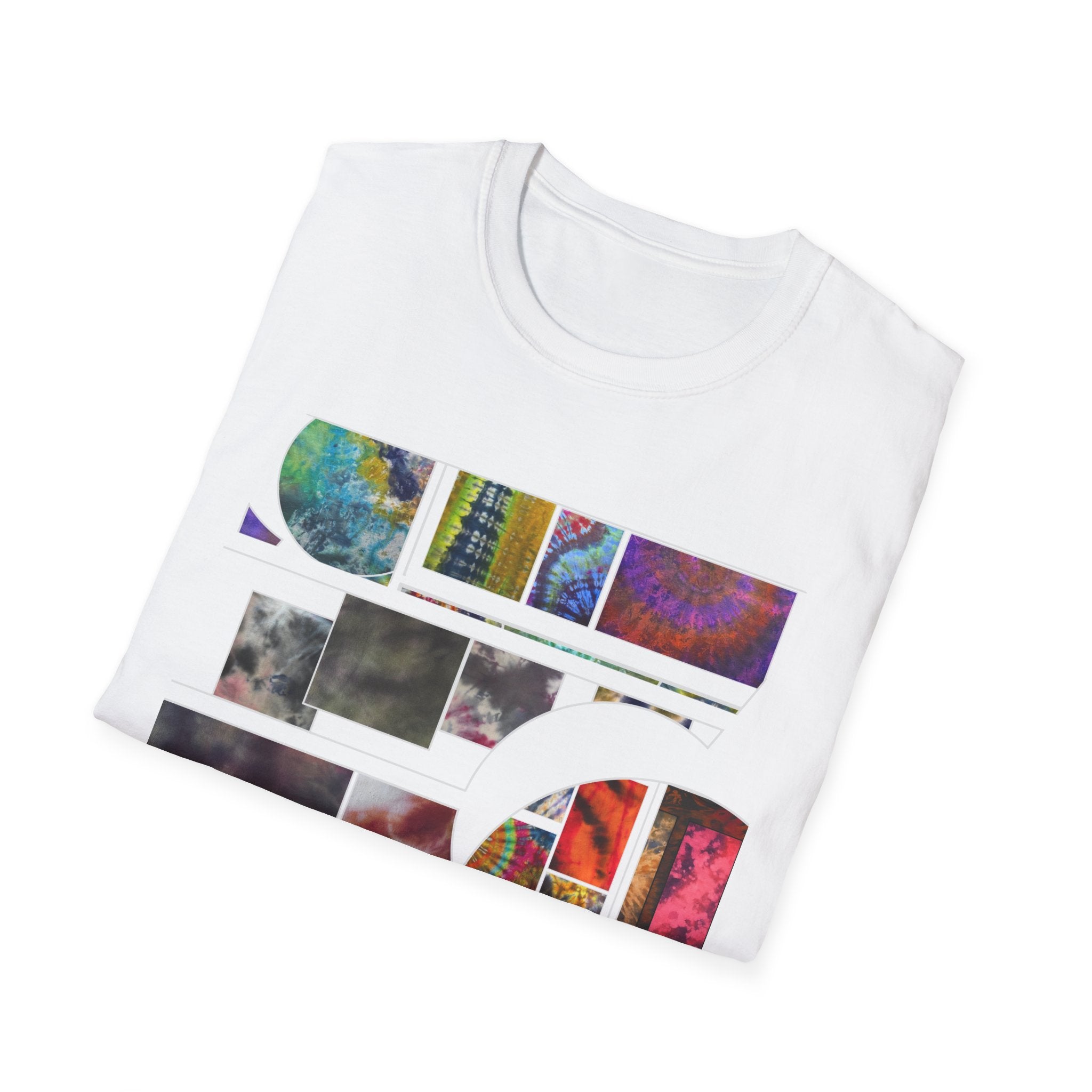 The DILEMMA: Colorful Graphic Collage Unisex Softstyle T-Shirt, Casual Tee, Unique Gift, Art Lover Shirt, Everyday Wear, Festival Apparel
