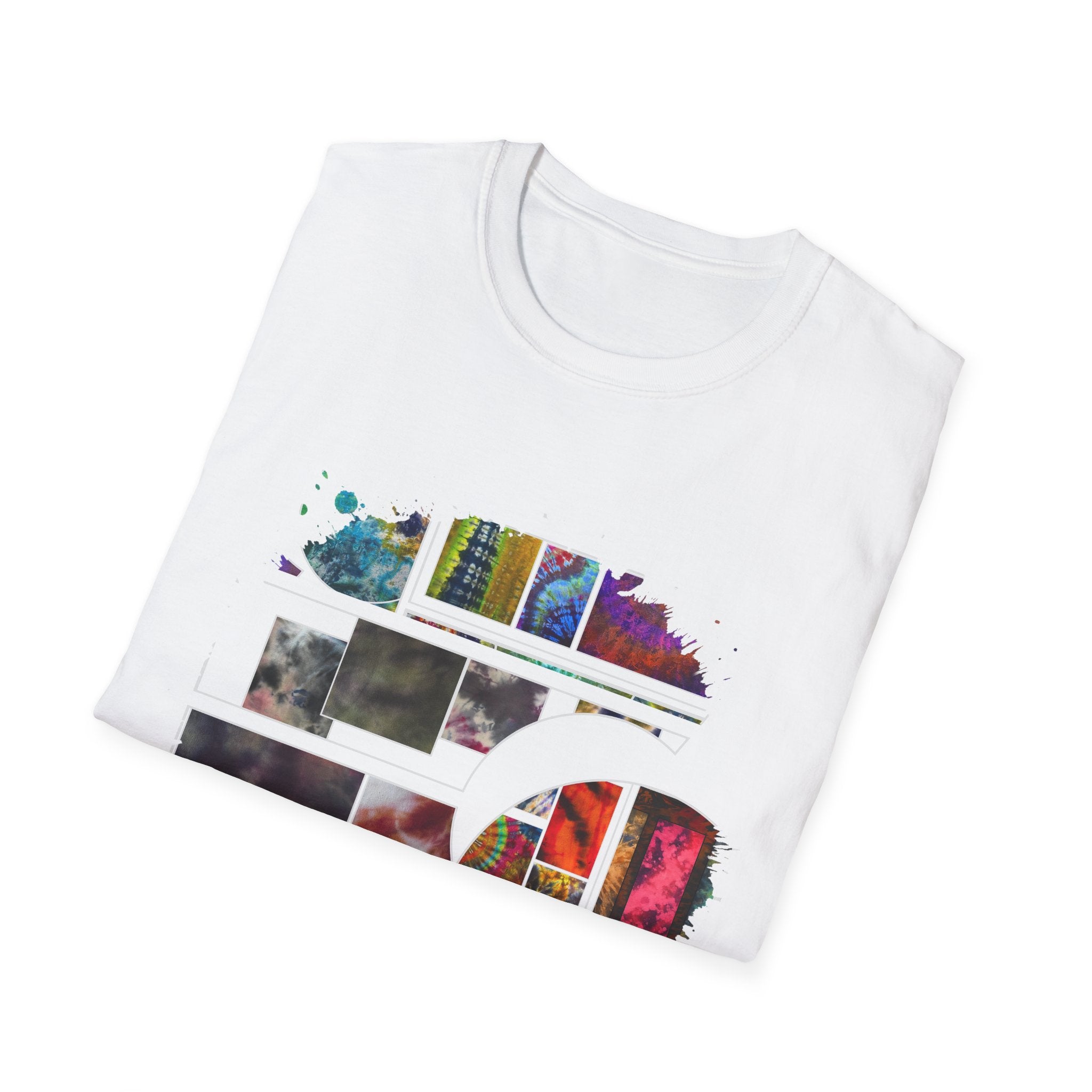 The Dilemma 2:  Colorful Collage Unisex Softstyle T-Shirt - Vibrant Art Tee, Casual Wear, Unique Gift, Graphic Tee, Everyday Essentials, Trendy Fashion