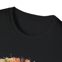 SAND DOLLAR DREAM: Ocean inspired Vibrant Tie-Dye Unisex T-Shirt, Boho Tee, Summer Shirt, Festival Wear, Unique Gift for Music Lovers