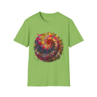 Desert Rose 2:  Vibrant Tie-Dye T-Shirt, Unisex Softstyle Tee, Boho Chic Shirt, Casual Wear, Perfect for Summer Festivals, Gift for Friends