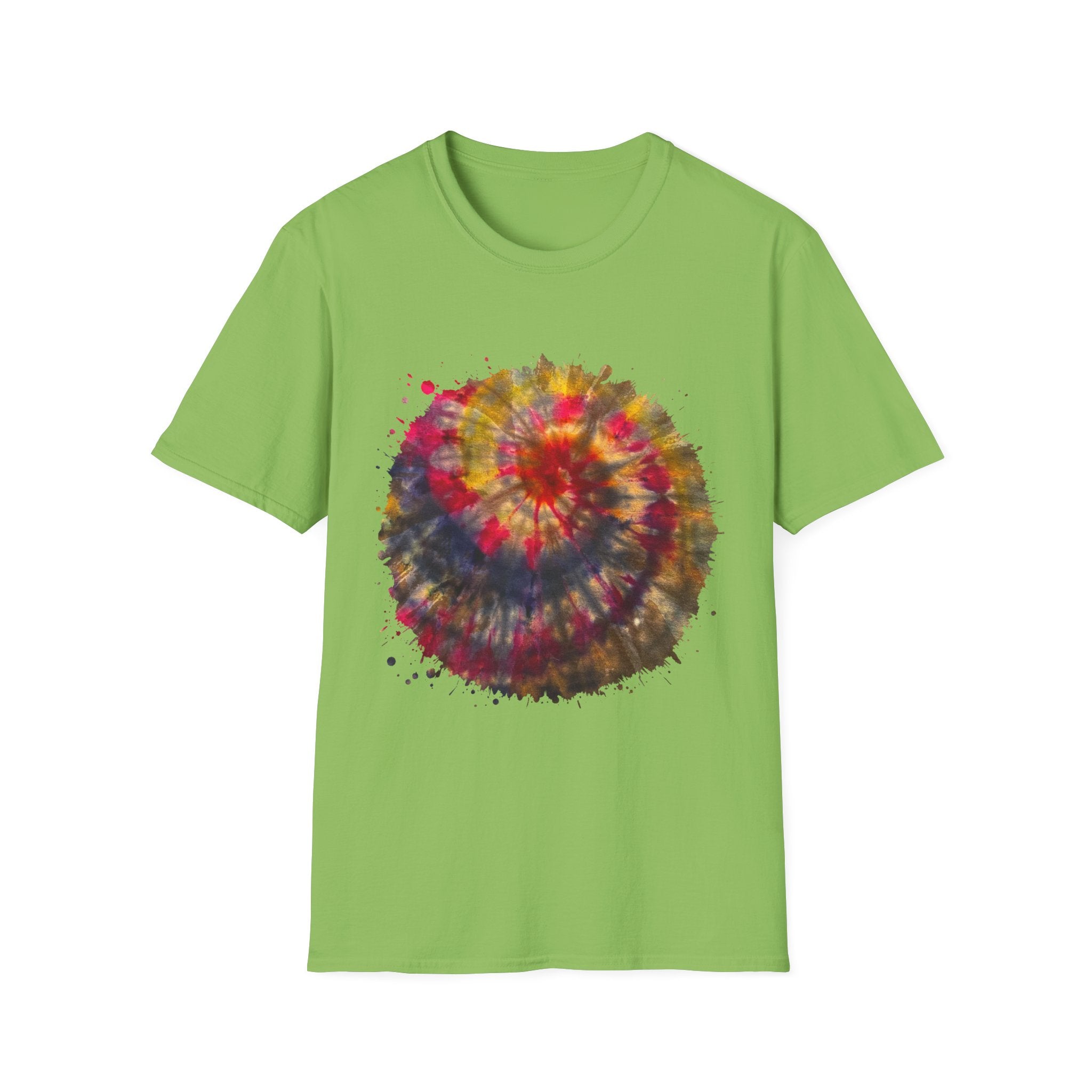 Desert Rose 2:  Vibrant Tie-Dye T-Shirt, Unisex Softstyle Tee, Boho Chic Shirt, Casual Wear, Perfect for Summer Festivals, Gift for Friends