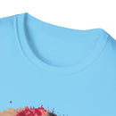 Boomerang Blaze 2:  Tie Dye Unisex Softstyle T-Shirt - Bohemian Vibes for Casual Wear, Summer Festivals, Gift Ideas, Eco-Friendly Fashion, Everyday Comfort