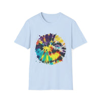 PARAGON 2: Splatter style, jubilee tie dye, Colorful Tie-Dye Unisex Softstyle T-Shirt, Boho Tee, Summer Fashion, Festival Wear, Casual Outfit, Gift Idea