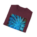 BLUE TIDE: Ocean inspired, Colorful swirl Tie-Dye Unisex T-Shirt - Boho-Chic Fashion, Summer Vibes, Gift for Him/Her, Festival Wear, Cozy Everyday Top