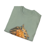 Eternal Starfire 2:  Boho Floral Snowy edge, Unisex T-Shirt - Cozy Casual Wear, Nature Lover Gift, Summer Vibes, Festival Attire, Everyday Comfort