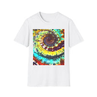 GIDEON: Vibrant swirl Tie-Dye T-Shirt for Festivals, Casual Wear, Spiritual Retreats, Gifts for Friends, Summer Style Essentials
