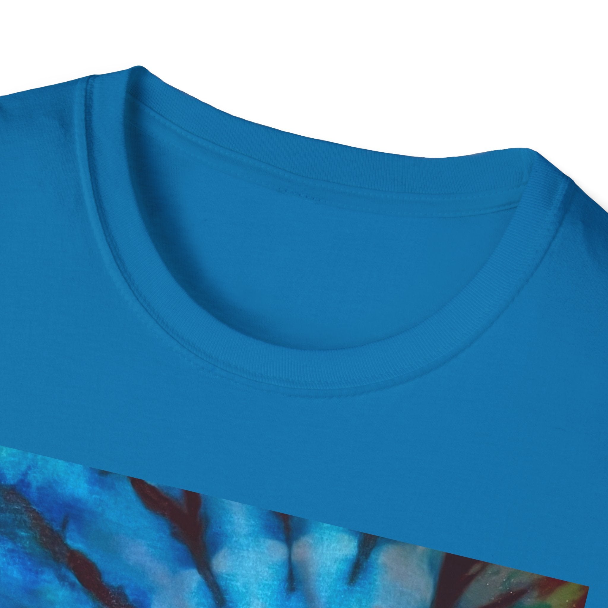 BLUE TIDE: Ocean inspired, Colorful swirl Tie-Dye Unisex T-Shirt - Boho-Chic Fashion, Summer Vibes, Gift for Him/Her, Festival Wear, Cozy Everyday Top
