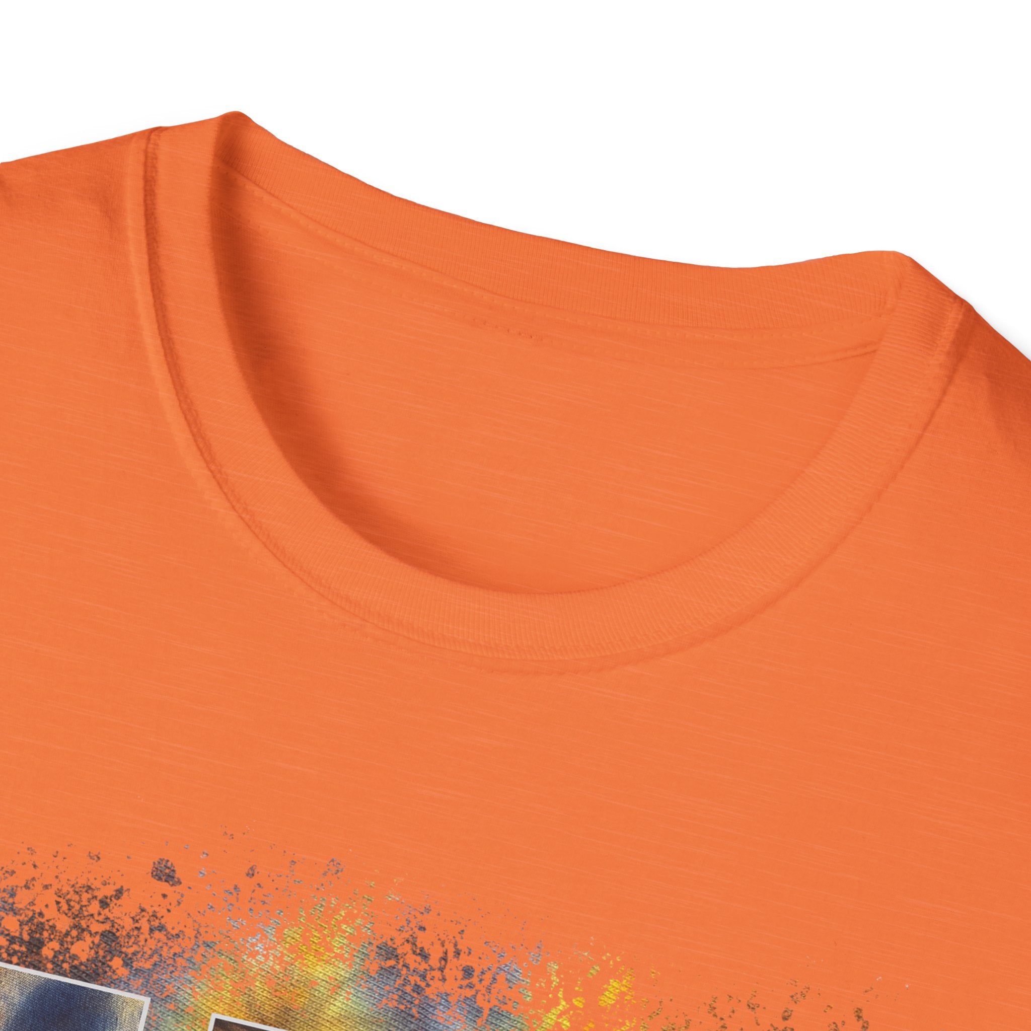 RUBICON:  Chic Vibrant Abstract Art Unisex Softstyle T-Shirt - Casual Wear, Art Lover Gift, Everyday Fashion, Unique Graphic Tee