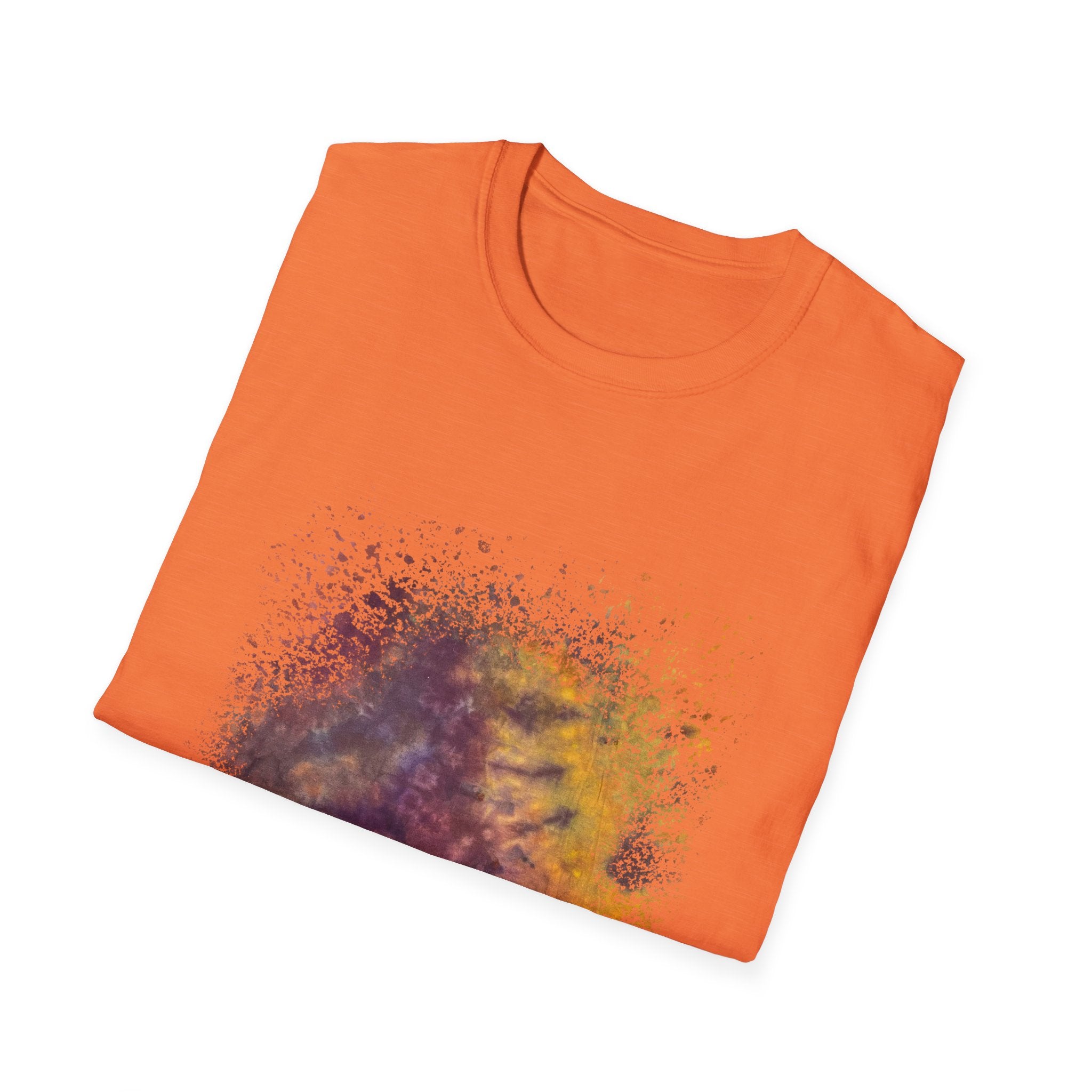 Amber Prerogative 2:  Colorful Splash Unisex Softstyle T-Shirt, Casual Wear, Gift for Art Lovers, Summer Fashion, Vibrant Graphic Tee