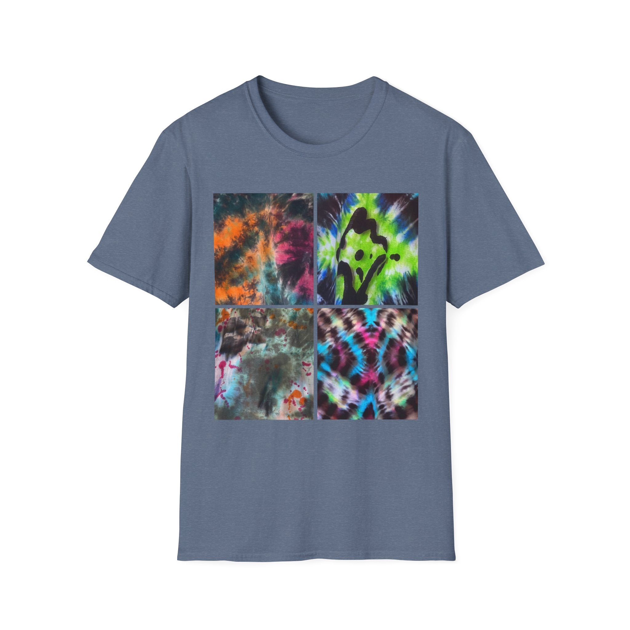 THE VICEROY: Unisex Tie-Dye collage T-Shirt, Vibrant Fashion Tee, Summer Wardrobe Essential, Festival Wear, Gift for Creative Souls, Casual Everyday Tee