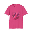 Magenta Madness 2:  Vibrant Splash T-Shirt: Unisex Softstyle, Art Enthusiast Gift, Casual Wear, Summer Apparel, Splash of Color, Vibrant Tee