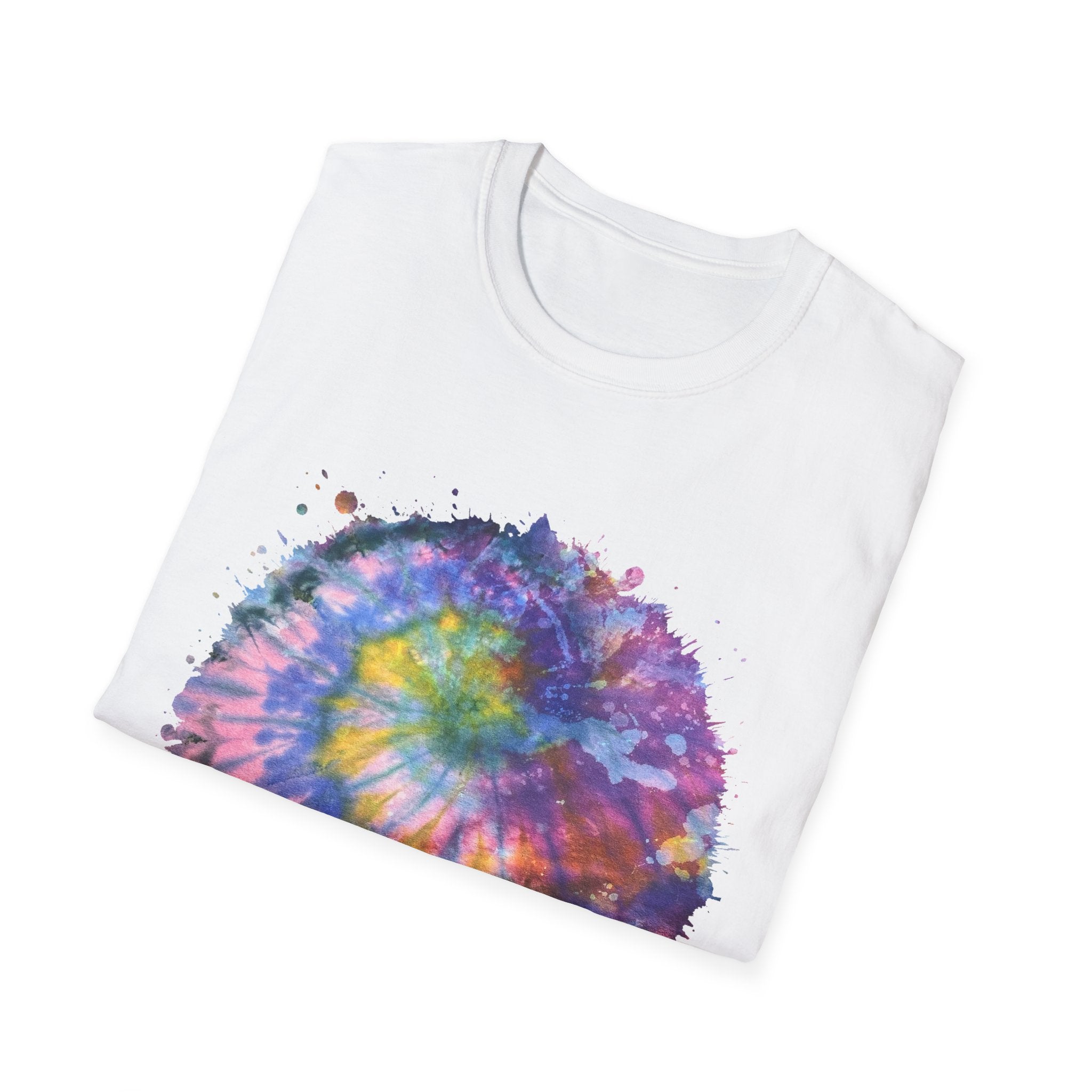 Dragonfly Destiny 2:  Colorful Tie-Dye Unisex T-Shirt, Boho Shirt, Casual Wear, Summer Style, Gift for Her, Festival Fashion, Spiritual Outfit