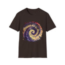 Scarlet Saga 2:  Spiral Tie-Dye Unisex Softstyle T-Shirt | Boho Chic, Casual Wear, Gift for Artists, Summer Fashion, Music Festivals