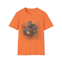 MIDNIGHT SUN: Galaxy, spray style, Abstract Art Unisex T-Shirt – Trendy Graphic Tee for Casual Wear, Unique Gift for Art Lovers, Summer Fashion, Street Style