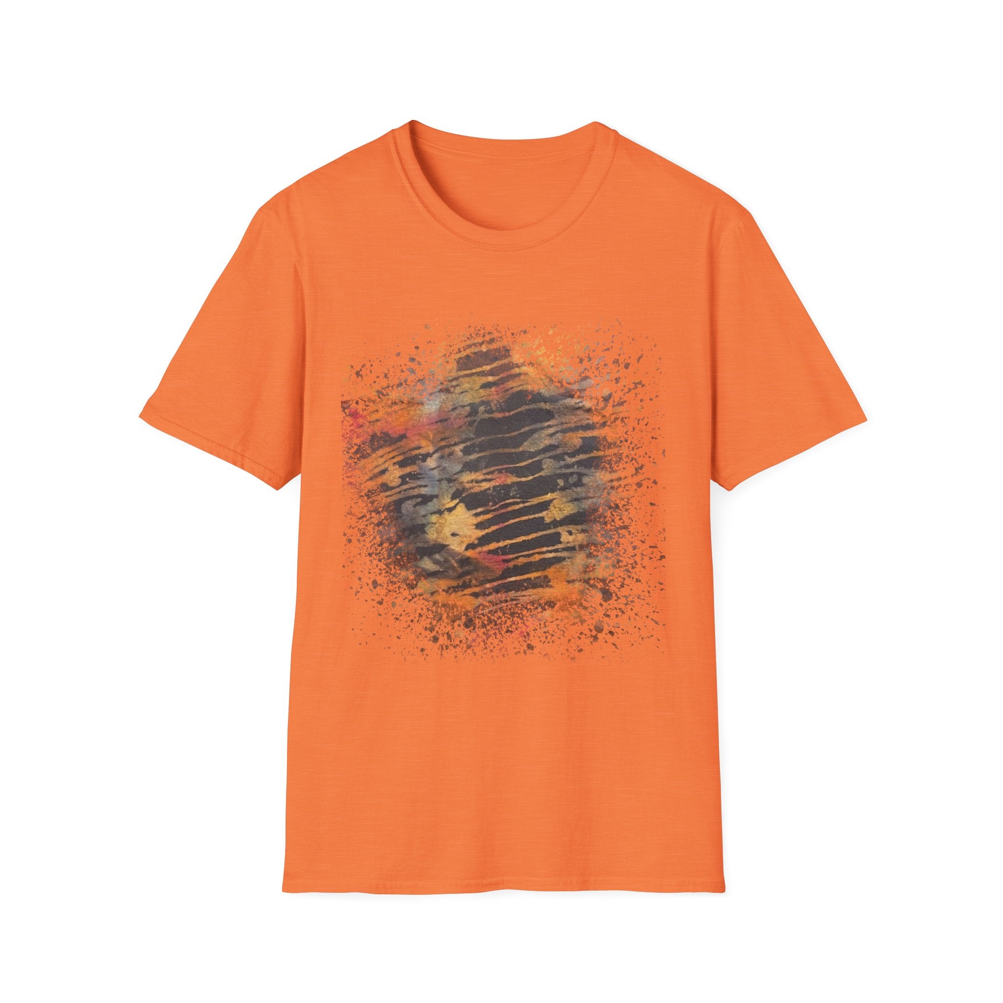 MIDNIGHT SUN: Galaxy, spray style, Abstract Art Unisex T-Shirt – Trendy Graphic Tee for Casual Wear, Unique Gift for Art Lovers, Summer Fashion, Street Style