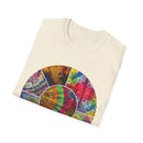 Synchronicity 2:  Colorful Tie-Dye Unisex T-Shirt, Boho Chic Tees, Summer Vibes Shirt, Festival Wear, Gift for Friends, Relaxed Fit Tops