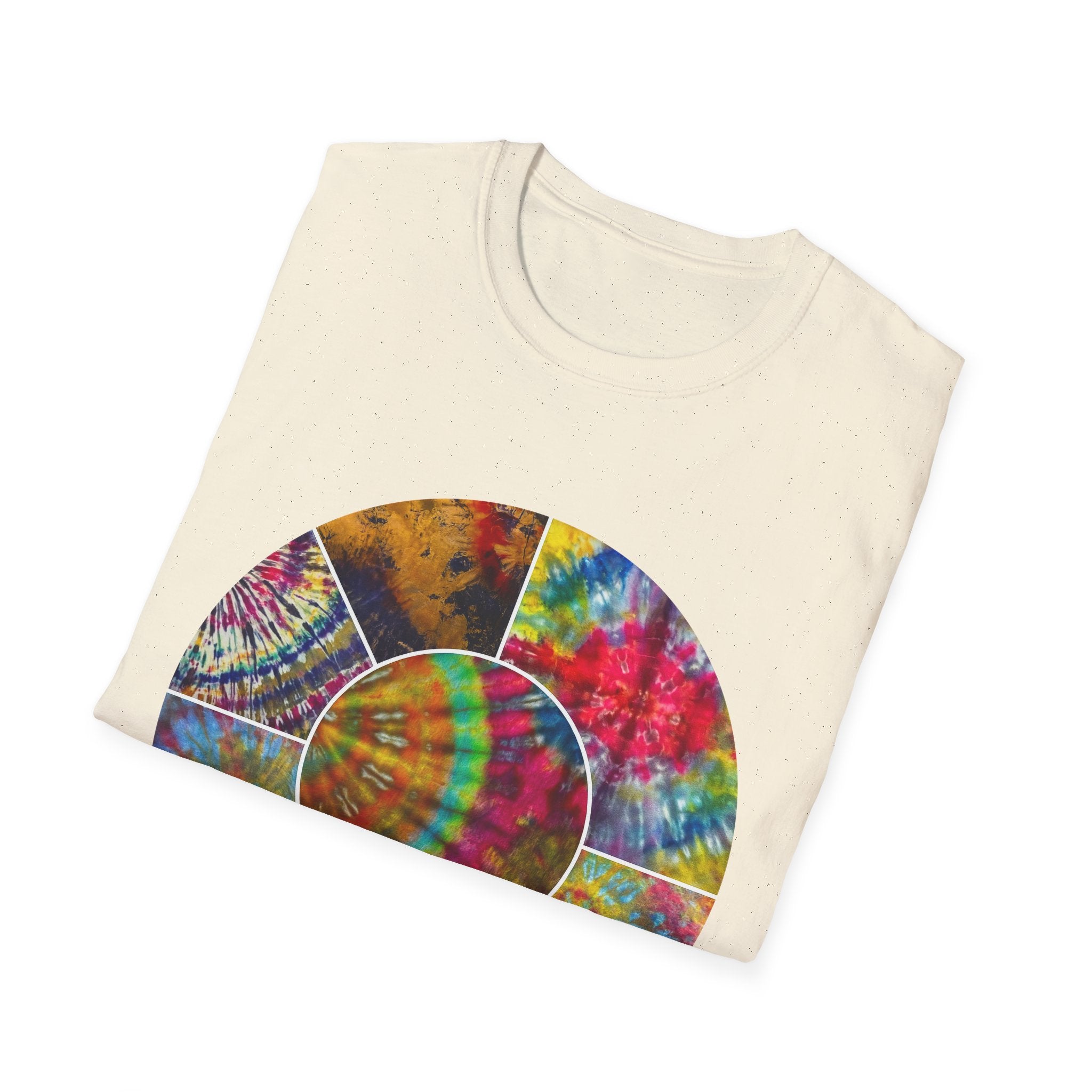 Synchronicity 2:  Colorful Tie-Dye Unisex T-Shirt, Boho Chic Tees, Summer Vibes Shirt, Festival Wear, Gift for Friends, Relaxed Fit Tops