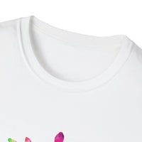 Neon Discovery 2:  Colorful Tie-Dye Splash Unisex Softstyle T-Shirt, Casual Tee, Summer Vibes, Festival Wear, Everyday Comfort, Gift Idea