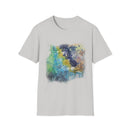 INFLECTION POINT: Monet style Colorful Tie-Dye Unisex Softstyle T-Shirt, Casual Wear, Festival Outfit, Art-Inspired, Everyday Fashion, Gift for Art Lovers