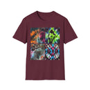 THE VICEROY: Unisex Tie-Dye collage T-Shirt, Vibrant Fashion Tee, Summer Wardrobe Essential, Festival Wear, Gift for Creative Souls, Casual Everyday Tee