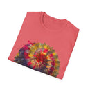 Desert Rose 2:  Vibrant Tie-Dye T-Shirt, Unisex Softstyle Tee, Boho Chic Shirt, Casual Wear, Perfect for Summer Festivals, Gift for Friends