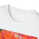 RIPPLE: Koi pond inspired ripple swirl style, Tie-Dye Unisex Softstyle T-Shirt, Bohemian Tee, Summer Vibes Shirt, Festival Wear, Gift for Her, Unique Tie Dye Fashion