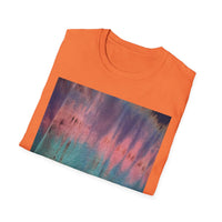 MOMENTUM: Northern Lights inspired, Edgy, Vibrant Tie-Dye Unisex T-Shirt, Softstyle Tee for Summer, Casual Wear, Fashion Statement, Gift for Friends, Festival Outfit, Relaxed Fit