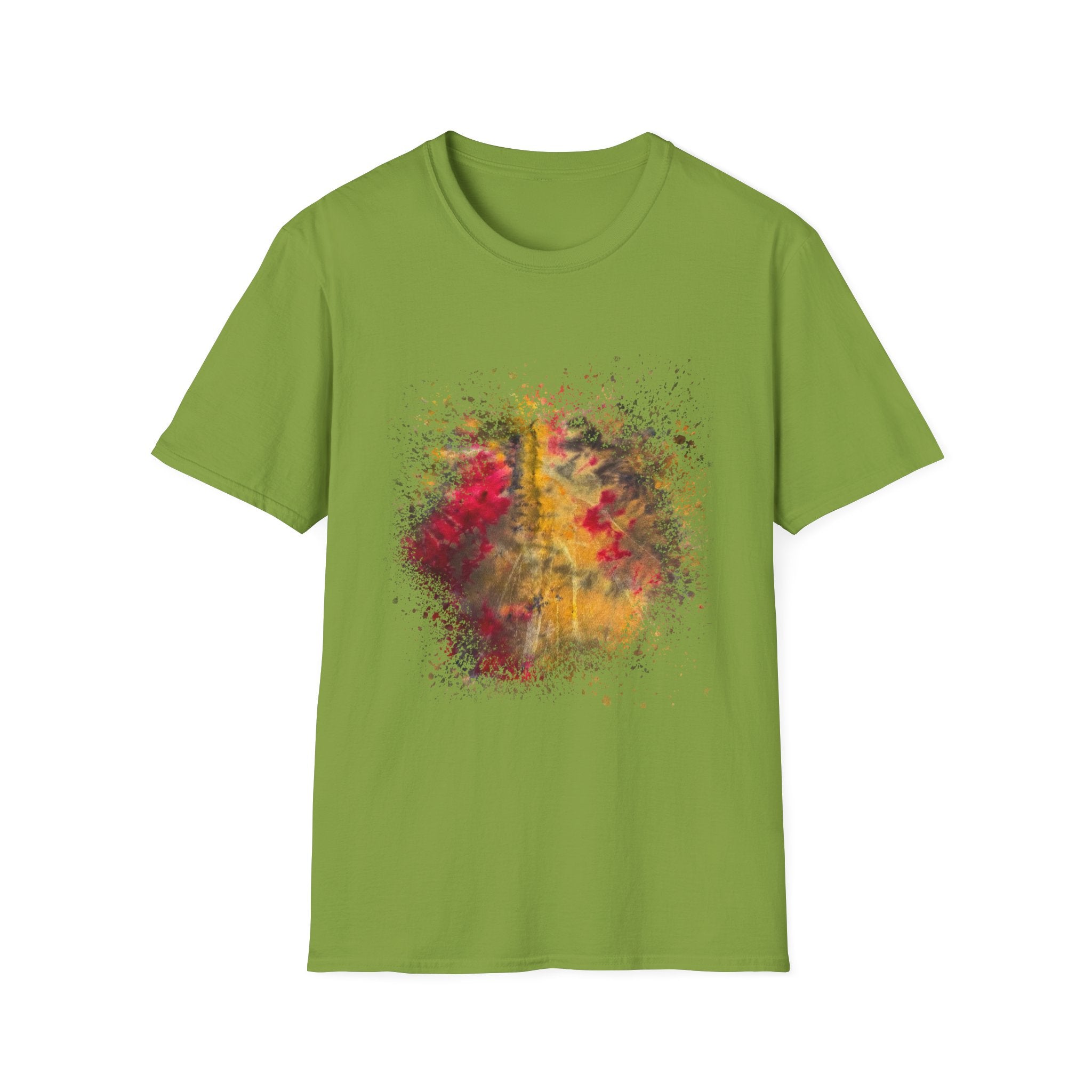 Sapphire Scorpion 2:  Fall Leaves Unisex Softstyle T-Shirt, Autumn Tee, Nature Lover Shirt, Gift for Her, Cozy Casual Wear