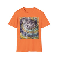 RENEGADE: Edgy, grungy, scratchy Swirl Tie-Dye T-Shirt, Unisex Casual Tee, Retro Vibe Shirt, Summer Style Top, Gift for Music Festivals, Tie-Dye Lover's Apparel