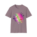 Neon Discovery 2:  Colorful Tie-Dye Splash Unisex Softstyle T-Shirt, Casual Tee, Summer Vibes, Festival Wear, Everyday Comfort, Gift Idea