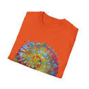 Watermelon Krush 2:  Colorful Spiral Tie-Dye Unisex Softstyle T-Shirt, Summer Vibes Shirt, Festival Apparel, Gift for Her, Boho Fashion