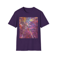 RASPBERRY SORBET:  Splat style, Galactic Vibe Unisex Softstyle T-Shirt | Space Art Tee, Cosmic Shirt, Gift for Astronomers, Unique Spacewear, Casual Wear