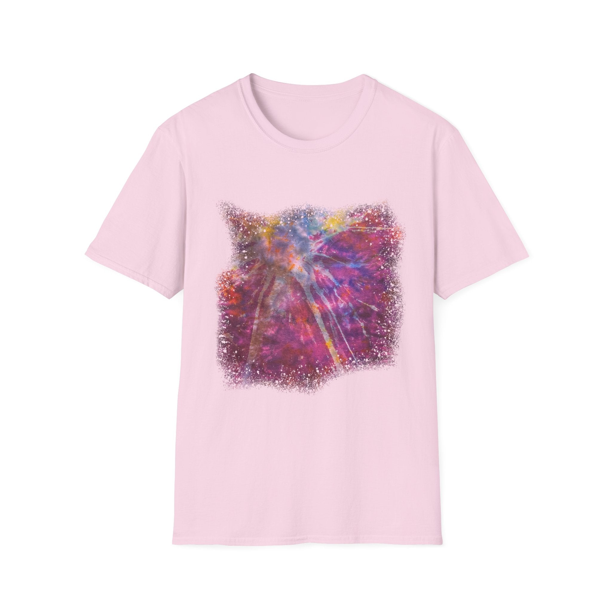 Raspberry Sorbet 2:  Cosmic Vibe Unisex Softstyle T-Shirt | Galaxy Art Tee | Gift for Space Lovers | Festival Wear | Comfortable Casual Tee | Summer Wardrobe