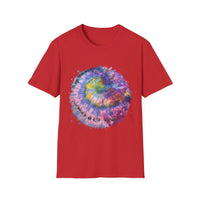Dragonfly Destiny 2:  Colorful Tie-Dye Unisex T-Shirt, Boho Shirt, Casual Wear, Summer Style, Gift for Her, Festival Fashion, Spiritual Outfit