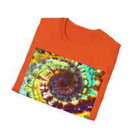 GIDEON: Vibrant swirl Tie-Dye T-Shirt for Festivals, Casual Wear, Spiritual Retreats, Gifts for Friends, Summer Style Essentials