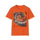 MARMALADE REBEL: Splashy Unisex super swirl Tie-Dye T-Shirt, Vibrant Spiraled Design, Casual Summer Tee, Festival Wear, Gift for Friends