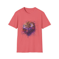 Fantasia 2:  Vibrant Splash Drip Art T-Shirt, Artistic Tee, Unisex Graphic Shirt, Trendy Casual Wear, Unique Gift for Art Lovers