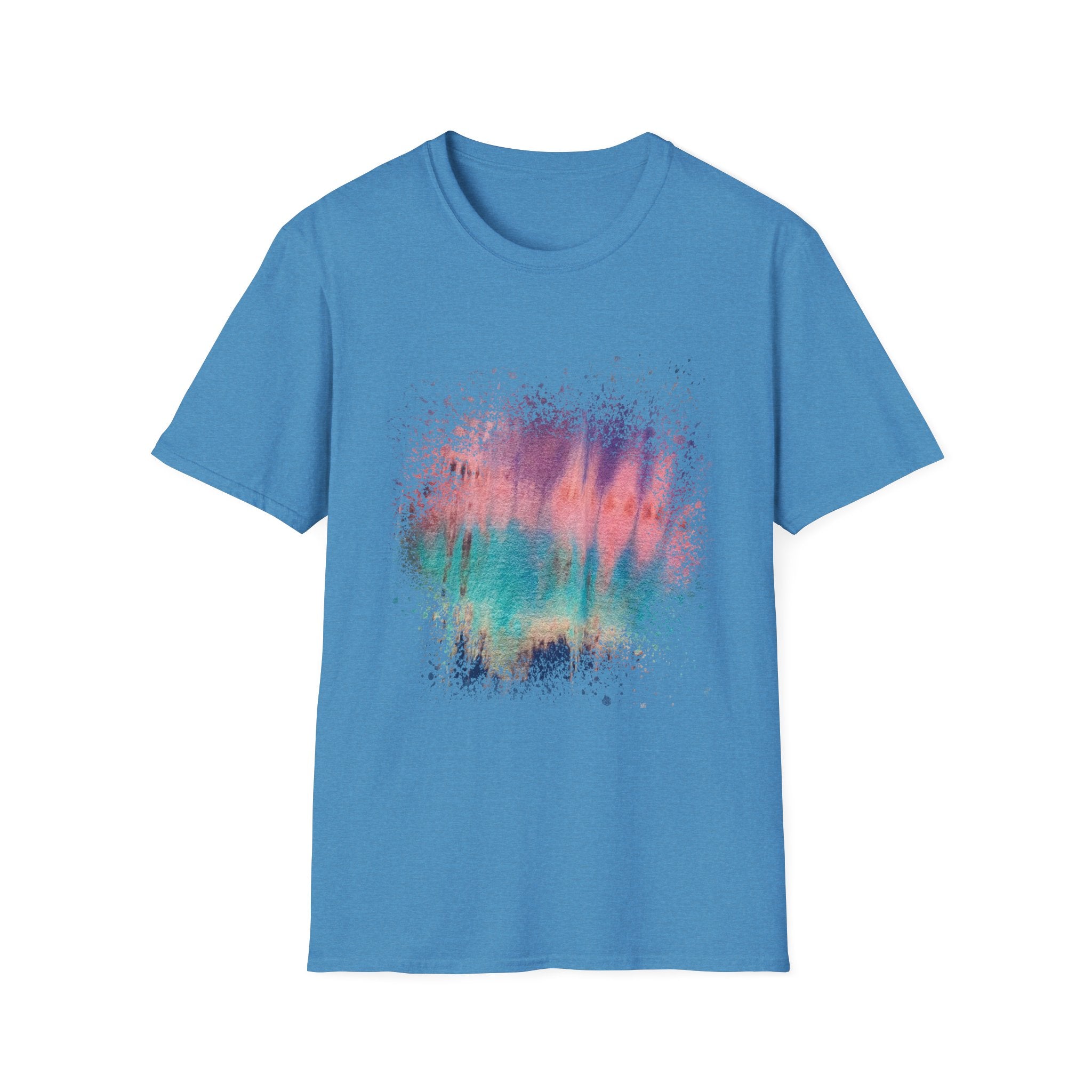 Momentum 2:  Colorful Abstract Unisex T-Shirt | Softstyle Tee for Casual Outings, Gifts, Festivals, Summer Vibes, Daily Wear