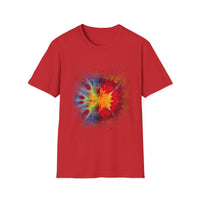 Supersonic 2:  Vibrant Splash Art Unisex T-Shirt, Colorful Tee, Casual Wear, Festival Shirt, Graphic Tee, Gift for Art Lovers