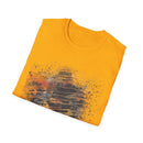 MIDNIGHT SUN: Galaxy, spray style, Abstract Art Unisex T-Shirt – Trendy Graphic Tee for Casual Wear, Unique Gift for Art Lovers, Summer Fashion, Street Style