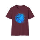 Blue Tide 2:  Vibrant Blue Drip Edge Tie-Dye Unisex Softstyle T-Shirt, Comfy Casual Wear, Summer Outfits, Beach Vibes, Gift for Him/Her, Trendy Apparel