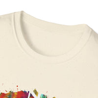 San Mateo Magic 2:  Vibrant Artistic Unisex T-Shirt, Colorful Graphic Tee, Trendy Casual Shirt, Unique Gift for Art Lovers, Summer Essential