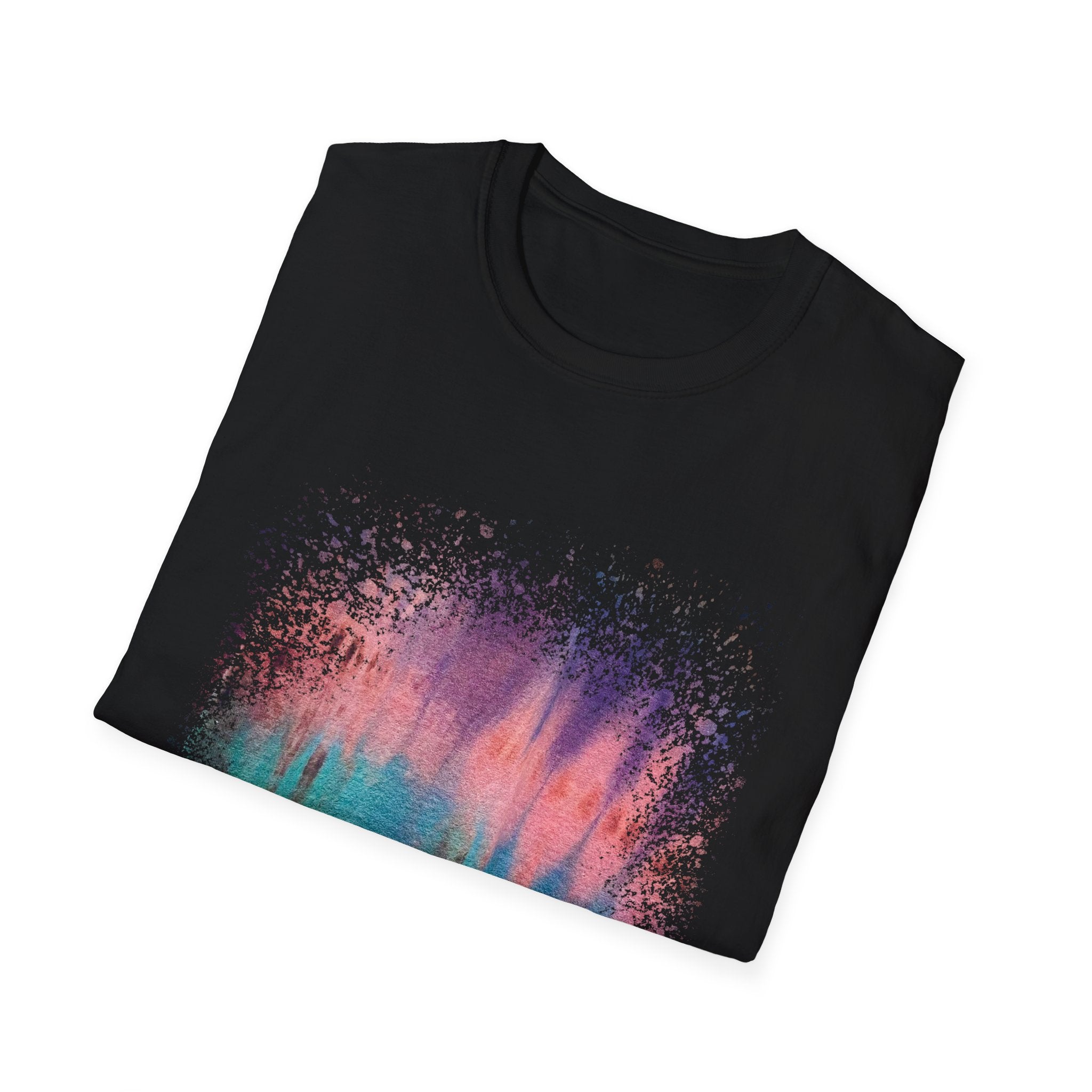 Momentum 2:  Colorful Abstract Unisex T-Shirt | Softstyle Tee for Casual Outings, Gifts, Festivals, Summer Vibes, Daily Wear