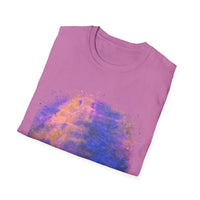 HURRICANE RIDGE: Vibrant Abstract Art T-Shirt | Unisex Softstyle Tee, Casual Wear, Gift for Art Lovers, Summer Vibes, Unique Statement Piece