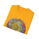 Watermelon Krush 2:  Colorful Spiral Tie-Dye Unisex Softstyle T-Shirt, Summer Vibes Shirt, Festival Apparel, Gift for Her, Boho Fashion